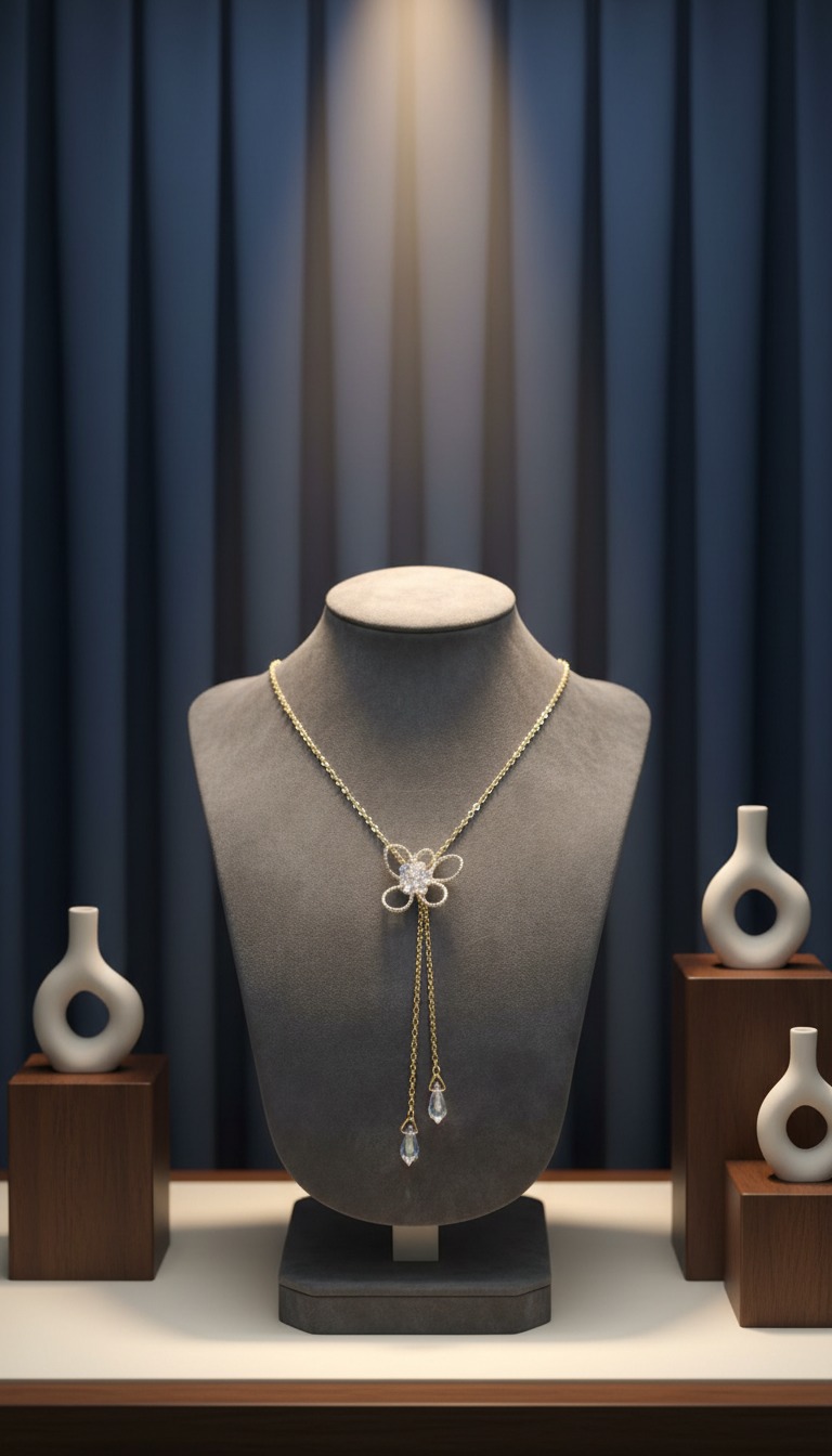 關於LLFA念念花藝學院的珠寶花課程的項鍊作品