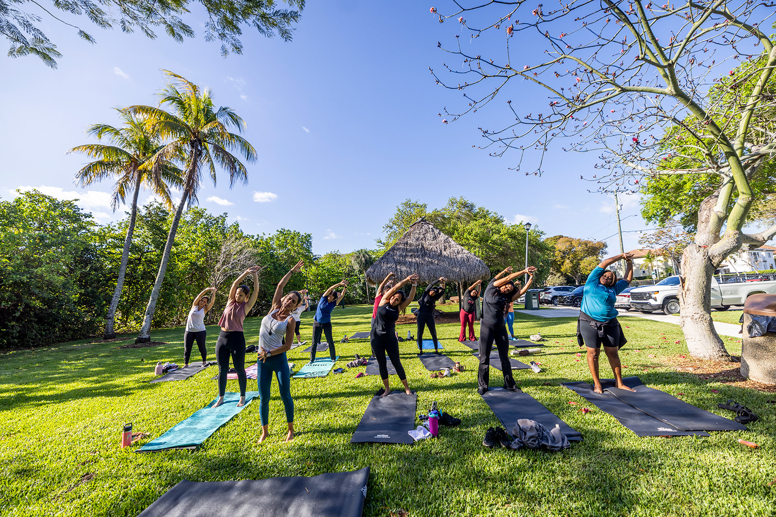 Yoga in the park