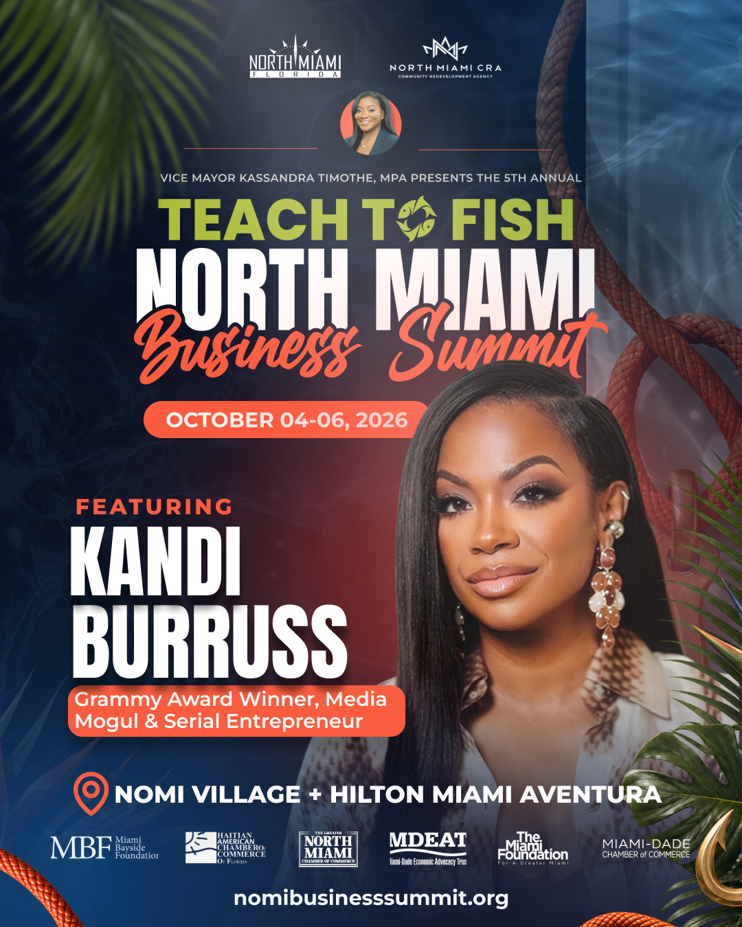Kandi Burruss at Teach to Fish North Miami Business Summit