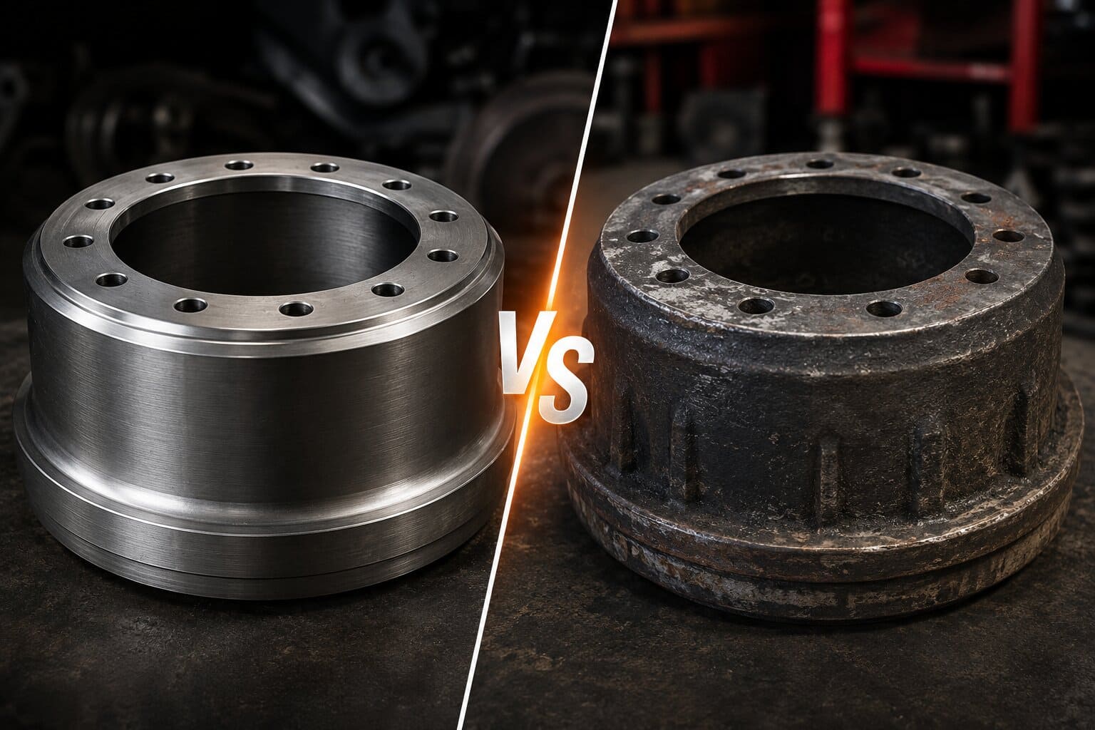OEM vs aftermarket truck brake drums comparison for commercial fleet maintenance