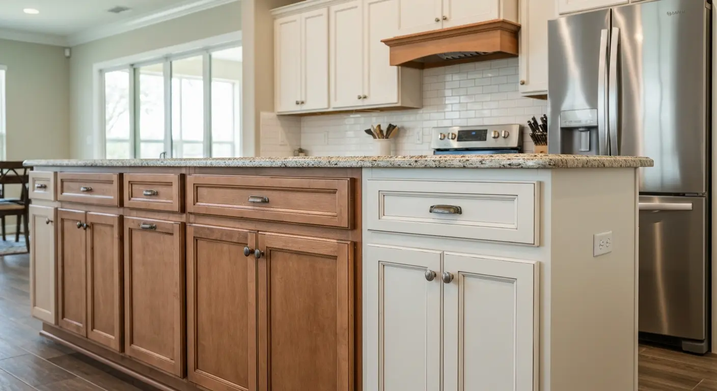 Custom island cabinetry