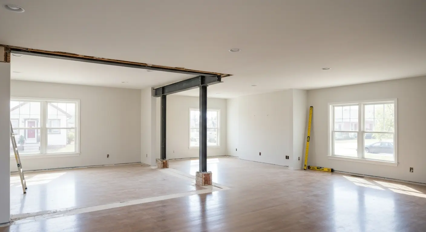 Open floor plan remodel
