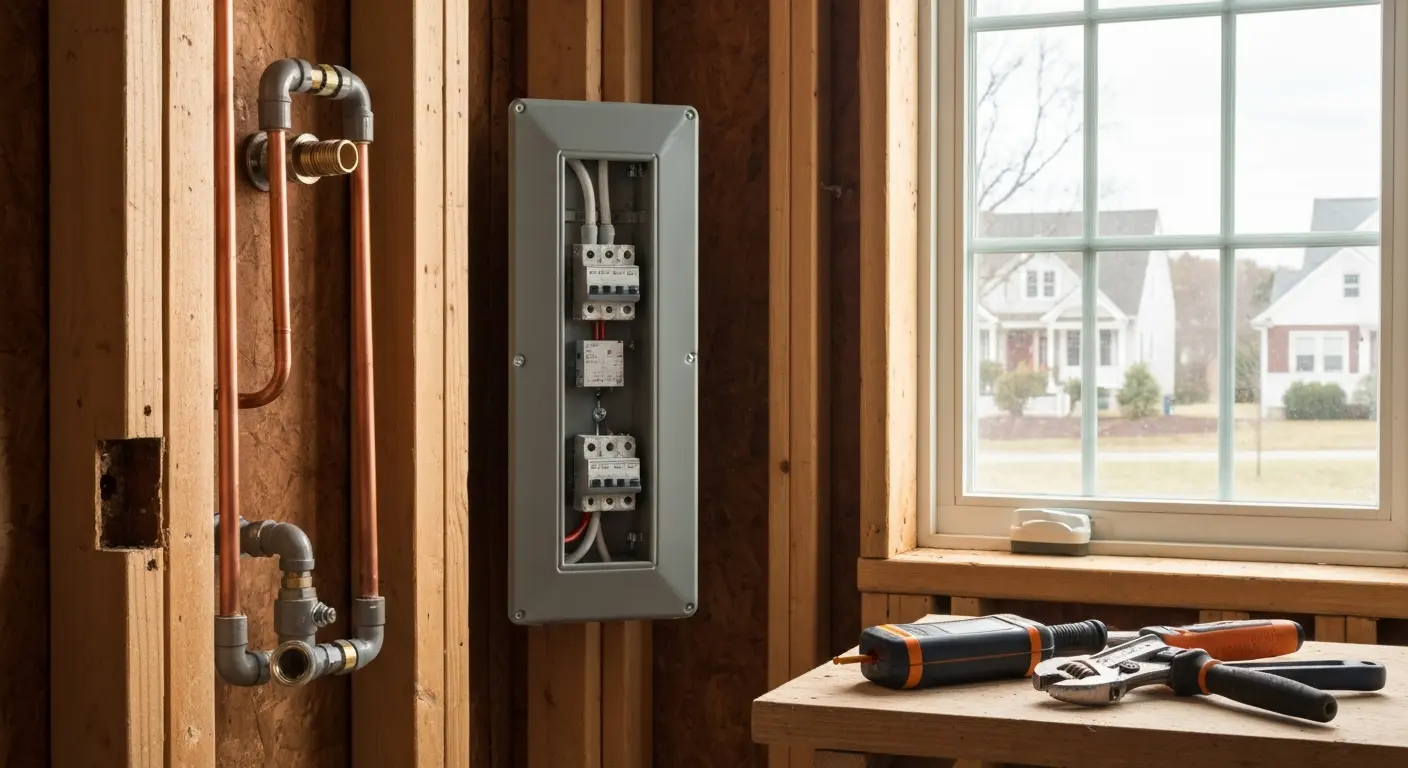 Electrical and plumbing upgrade