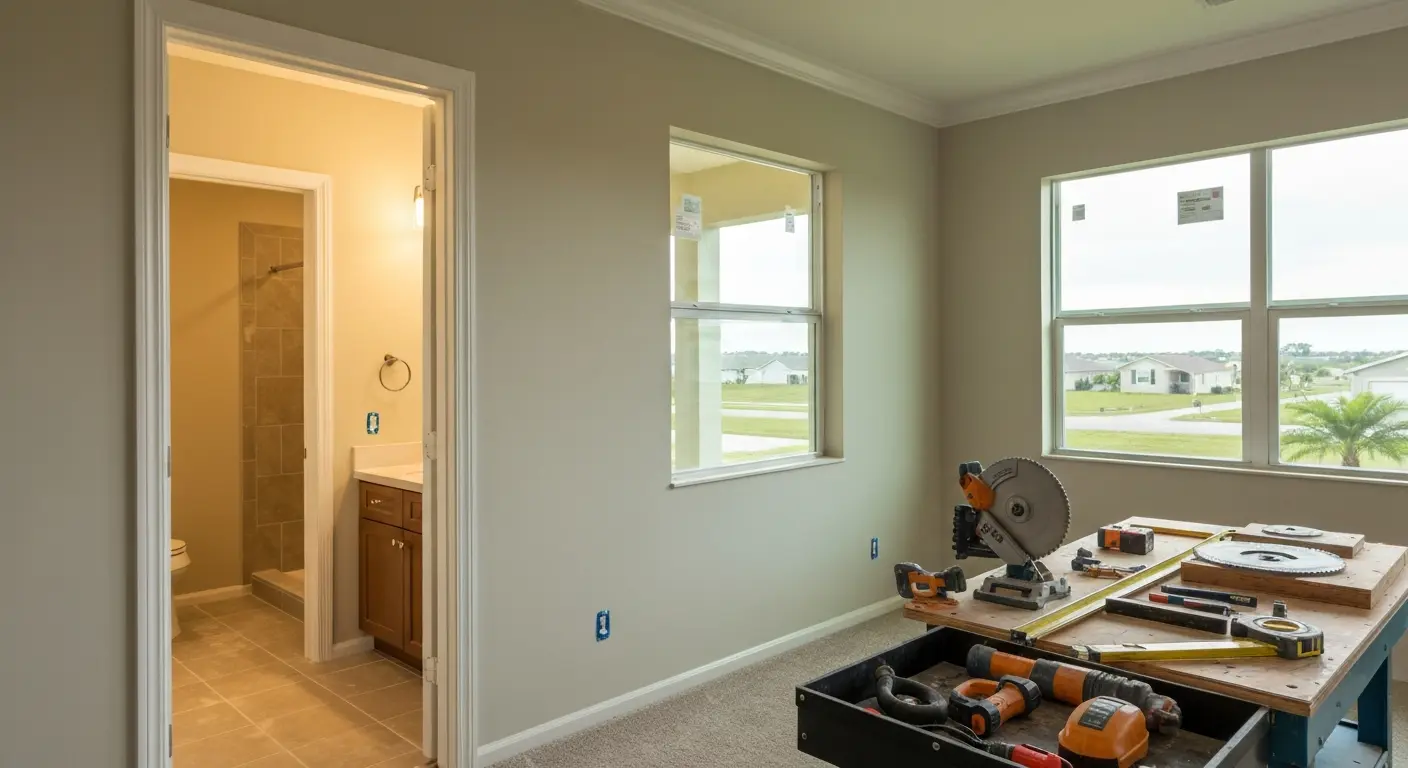 Bedroom addition construction