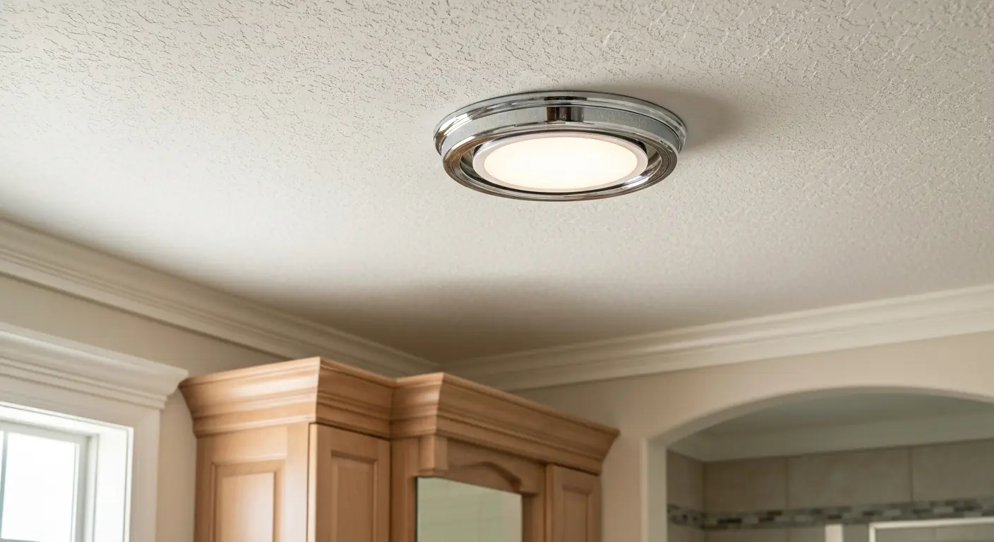 Exhaust fan light combination unit installation