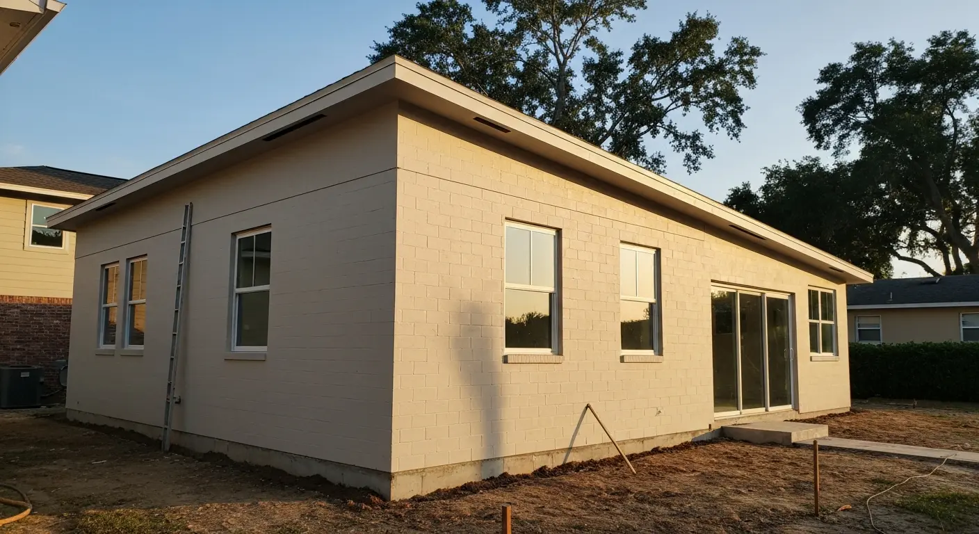 Room addition construction