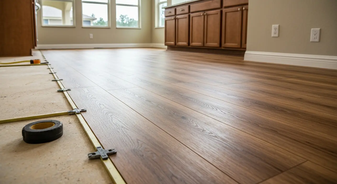 Luxury vinyl plank installation