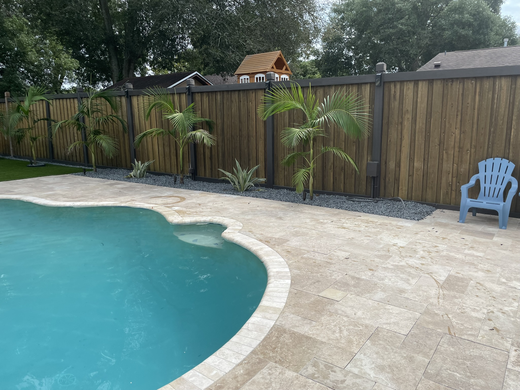 Before backyard transformation Orlando