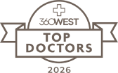 360West Top Doctors 2026 badge