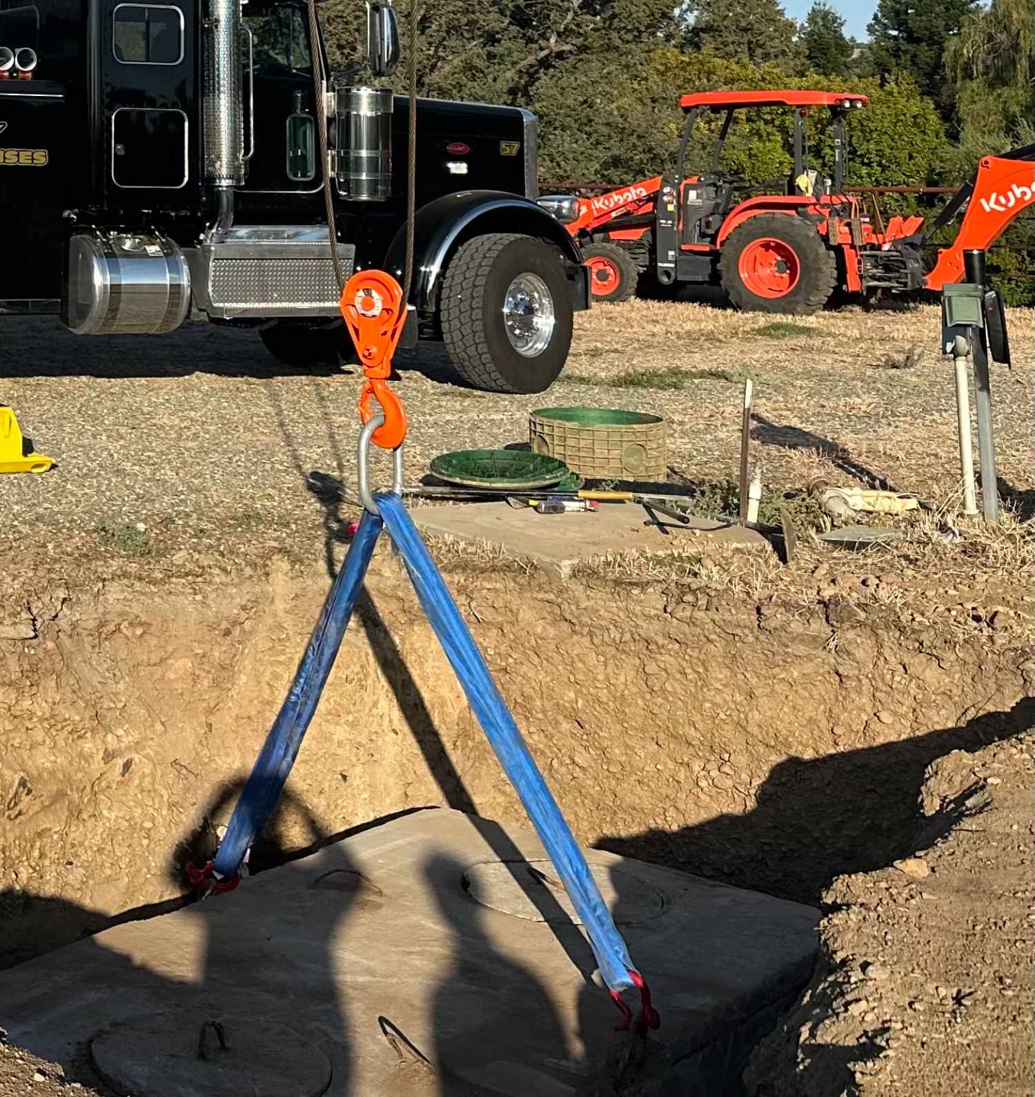 Septic excavation work by Hiller Demolition