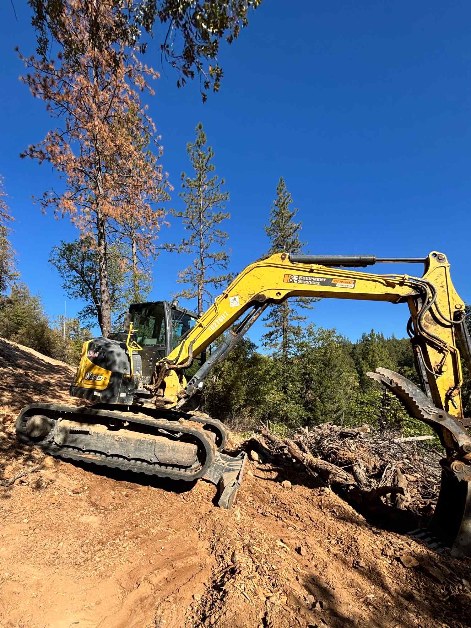 Grading and site prep work by Hiller Demolition