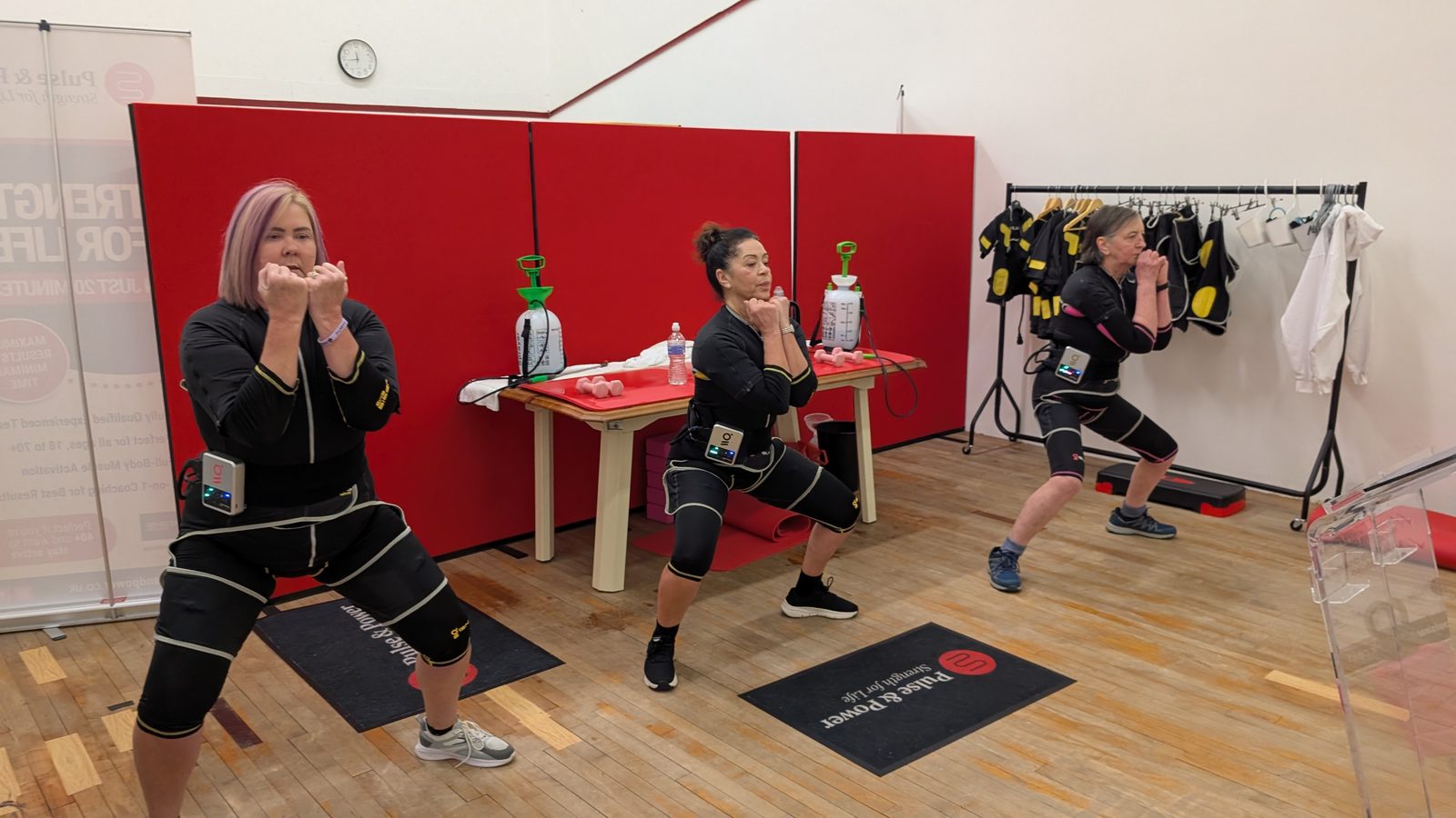 Members training together in EMS suits