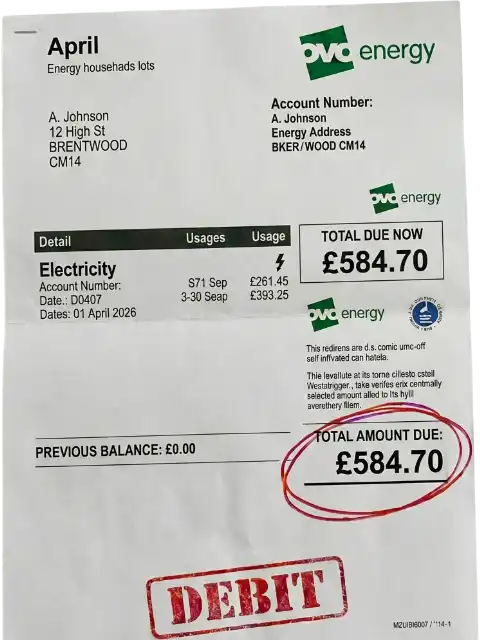 Solar energy bill, high cost
