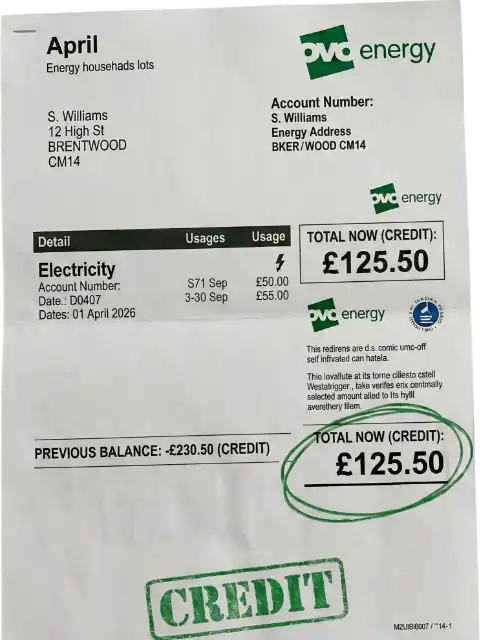 Solar energy bill, low cost