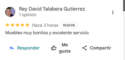 Testimonio de cliente Muebles Piccarreta 1