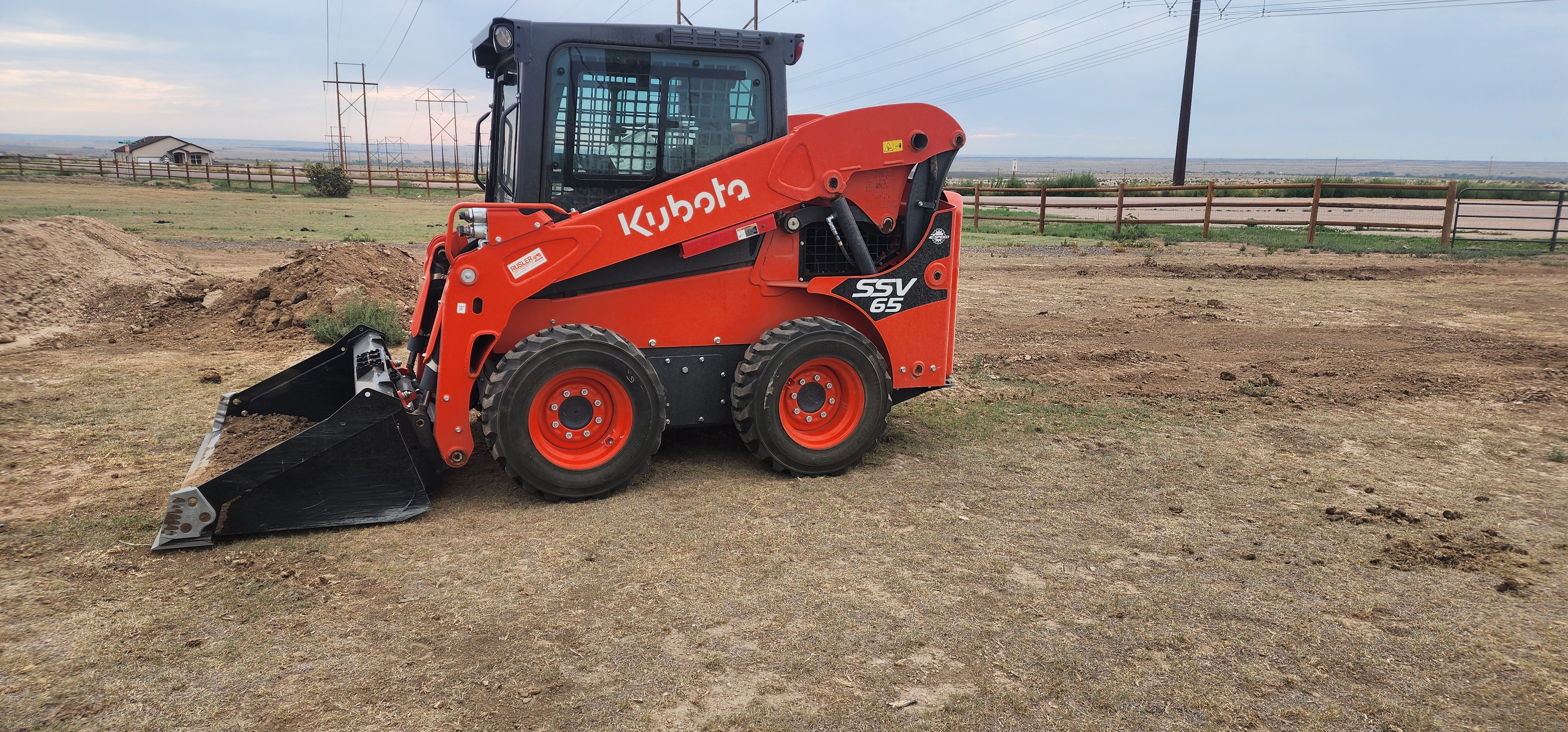 Kubota SSV65 skid steer rental in Fountain, CO