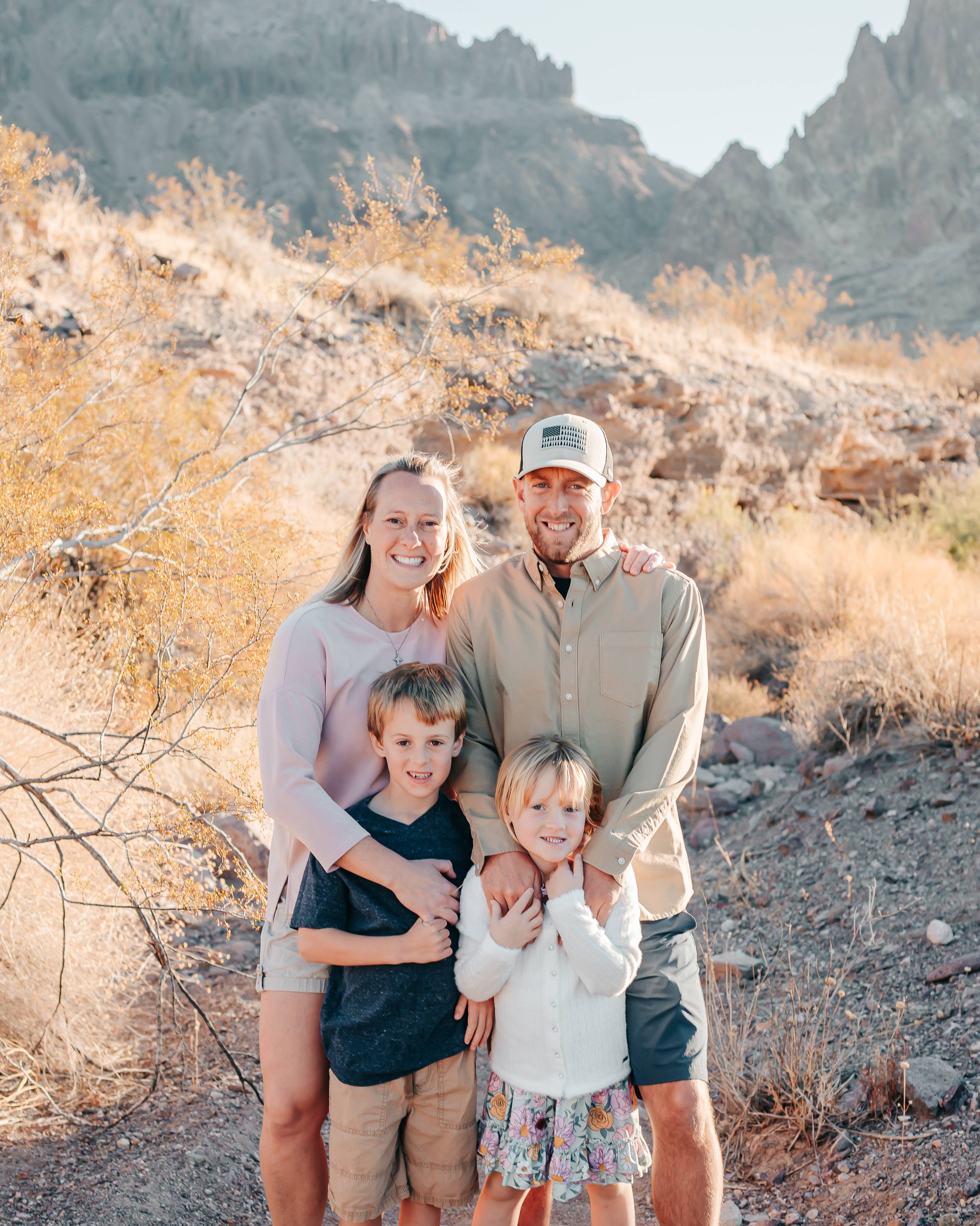 Josh Zoller with his family outdoors — Ridge Solutions property claims adjuster