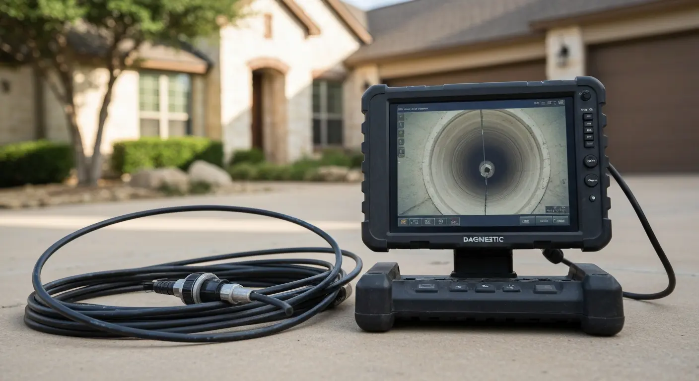 Video camera sewer inspection