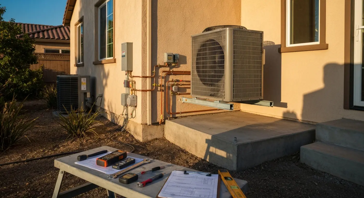 Heat pump installation