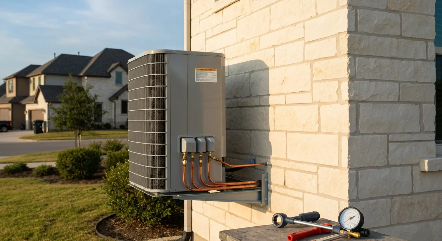 New air conditioning installation