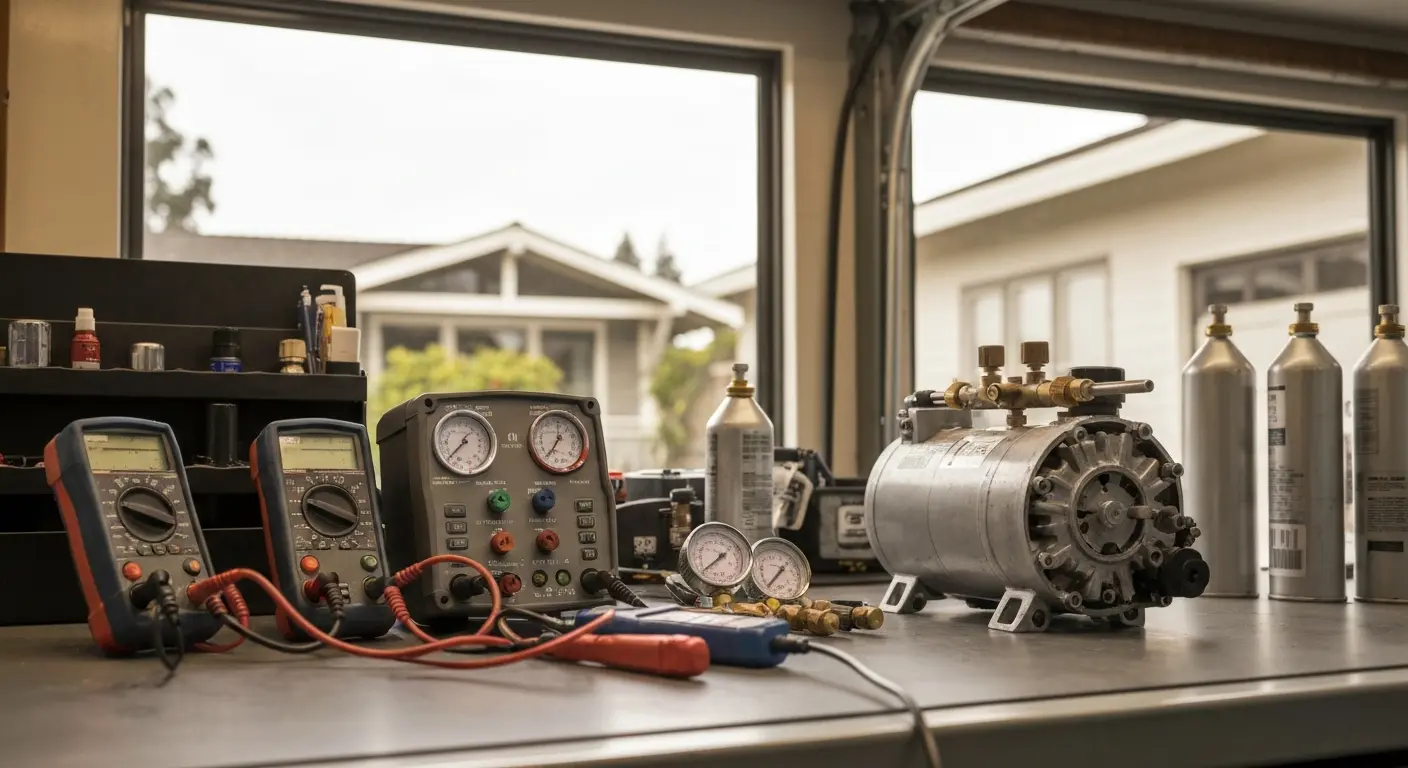 AC repair in progress