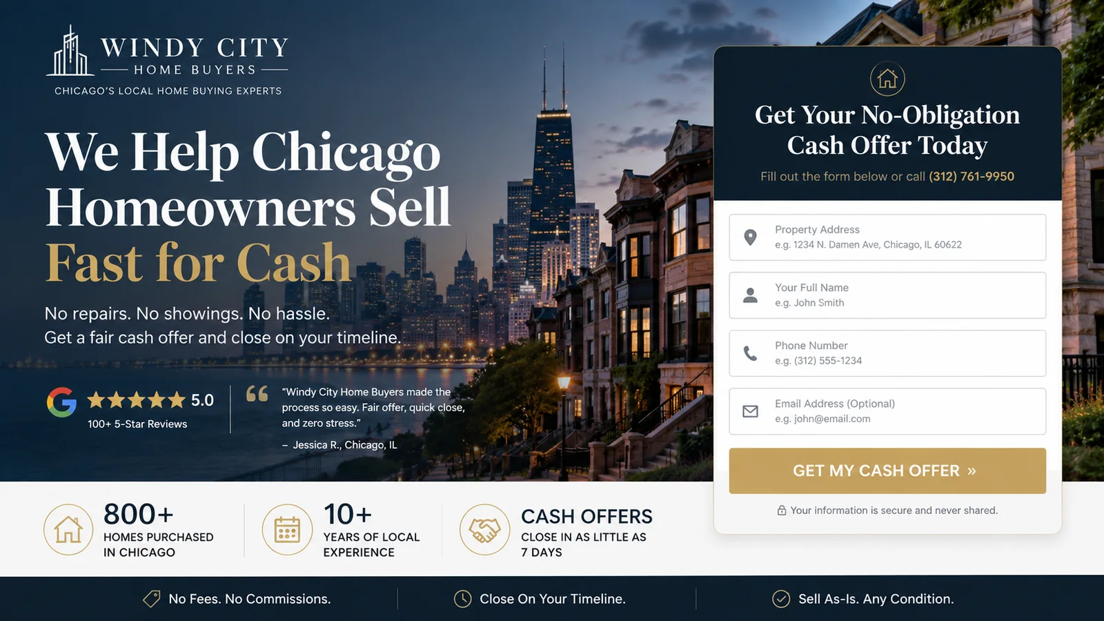 Chicago real estate investor lead generation website