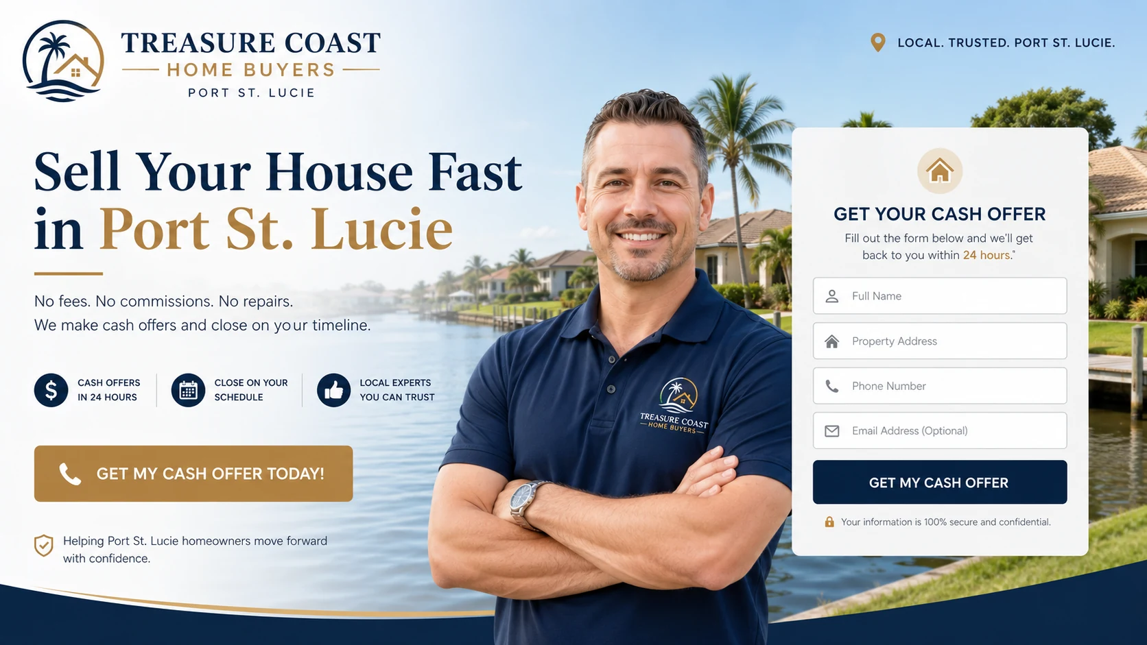 Port St. Lucie real estate investor lead generation website