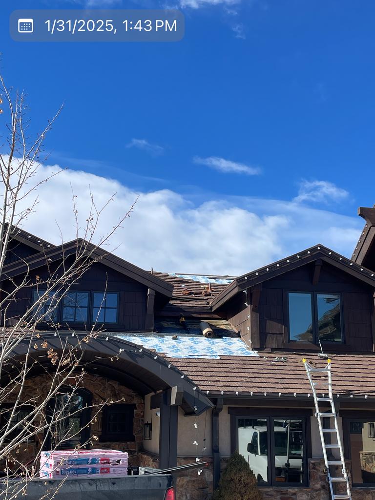 Old roof before replacement in Parker, CO
