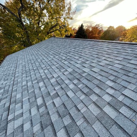 hail damaged asphalt shingle roof Parker Colorado home