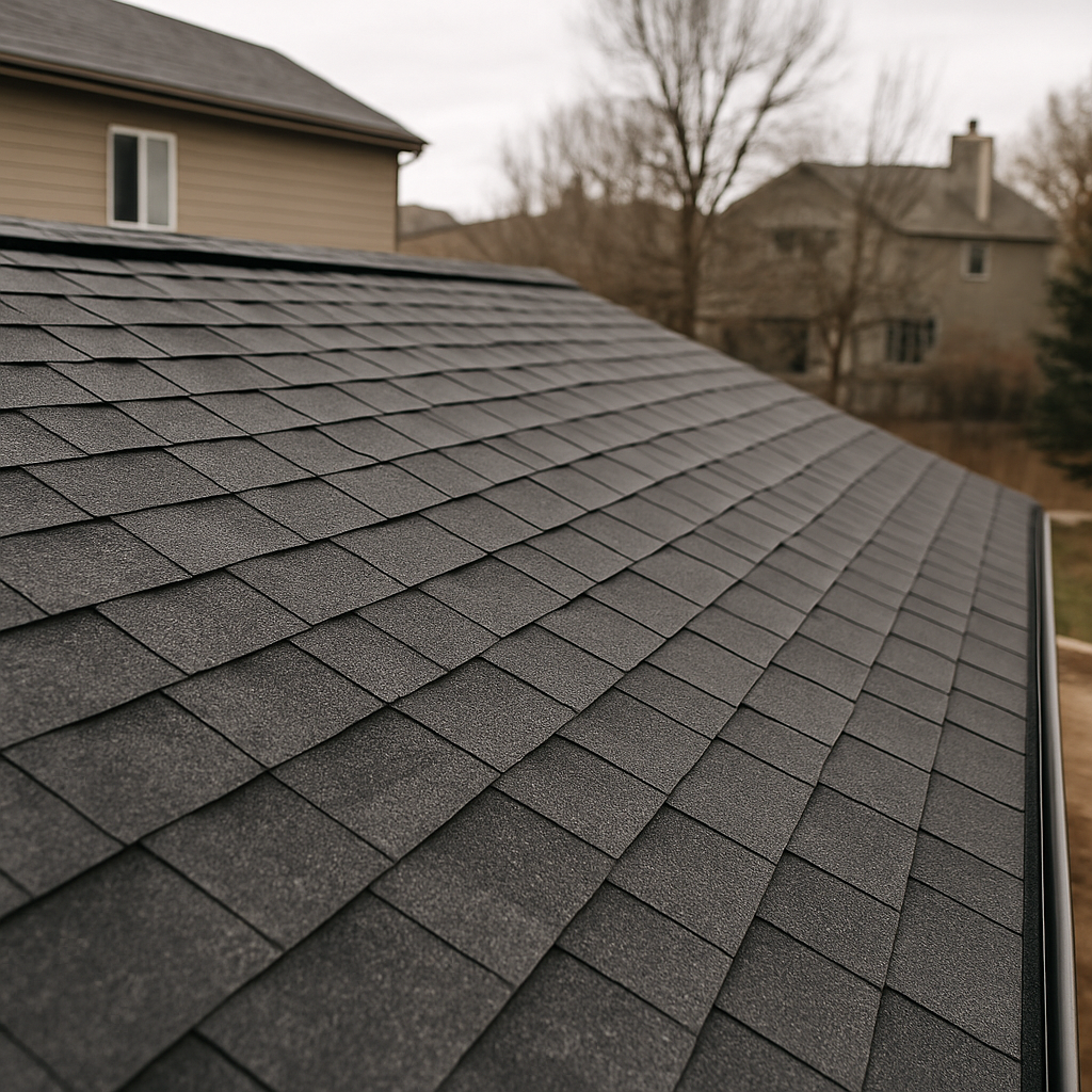 hail damaged asphalt shingle roof Parker Colorado home