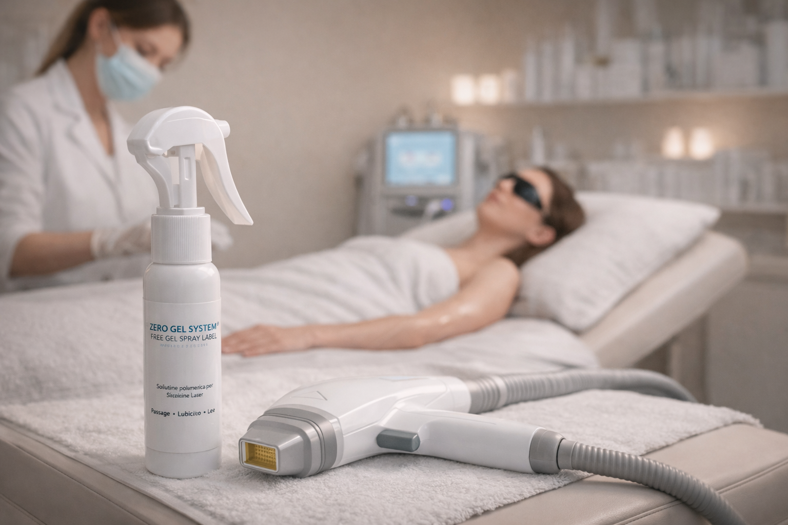 Zero Gel Spray in primo piano