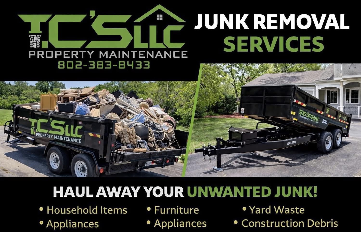 Junk removal trailer by T.C's LLC