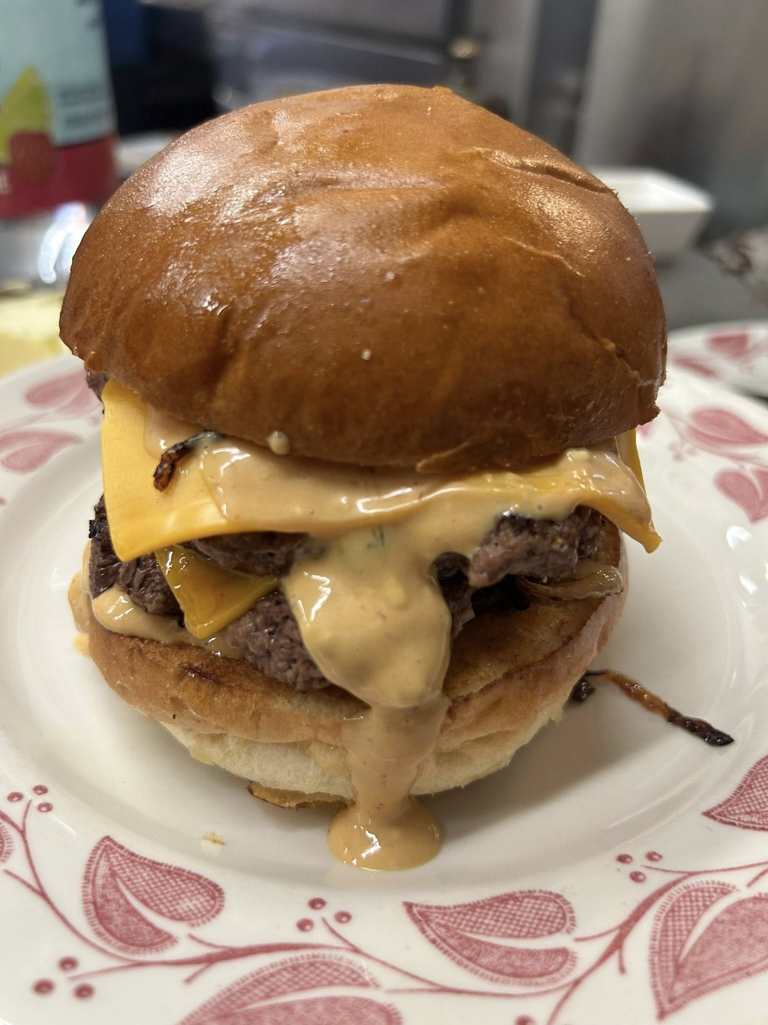 Burger from Fiddler's on the Green