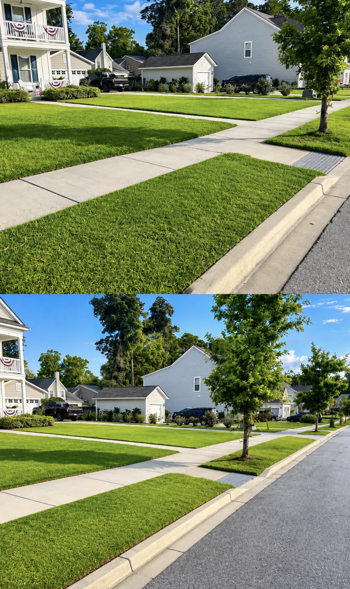 Before and after cleanup