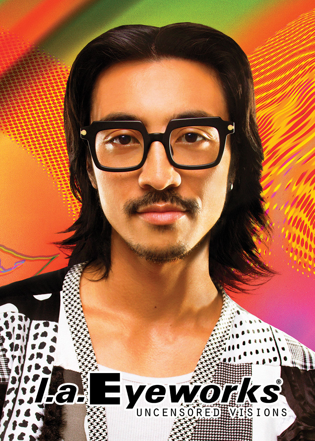 l.a.Eyeworks FW24 Duffle campaign frames - at Eyes in Disguise optometry Union Street San Francisco