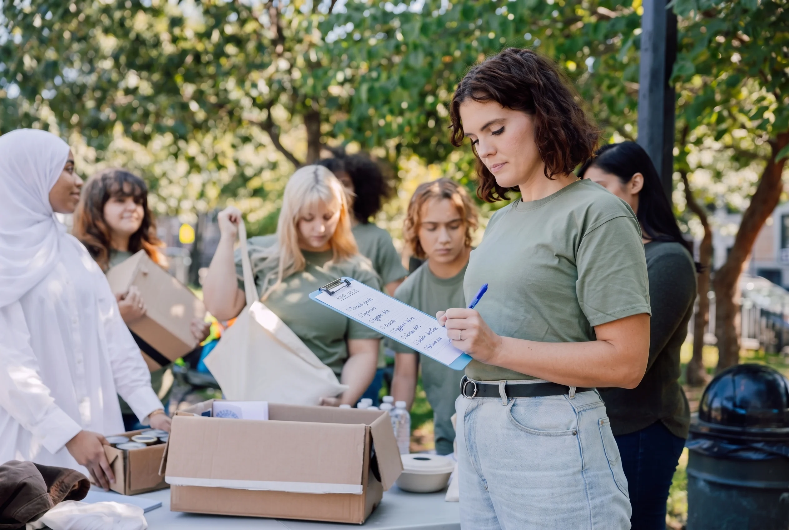 Nonprofit team serving their community