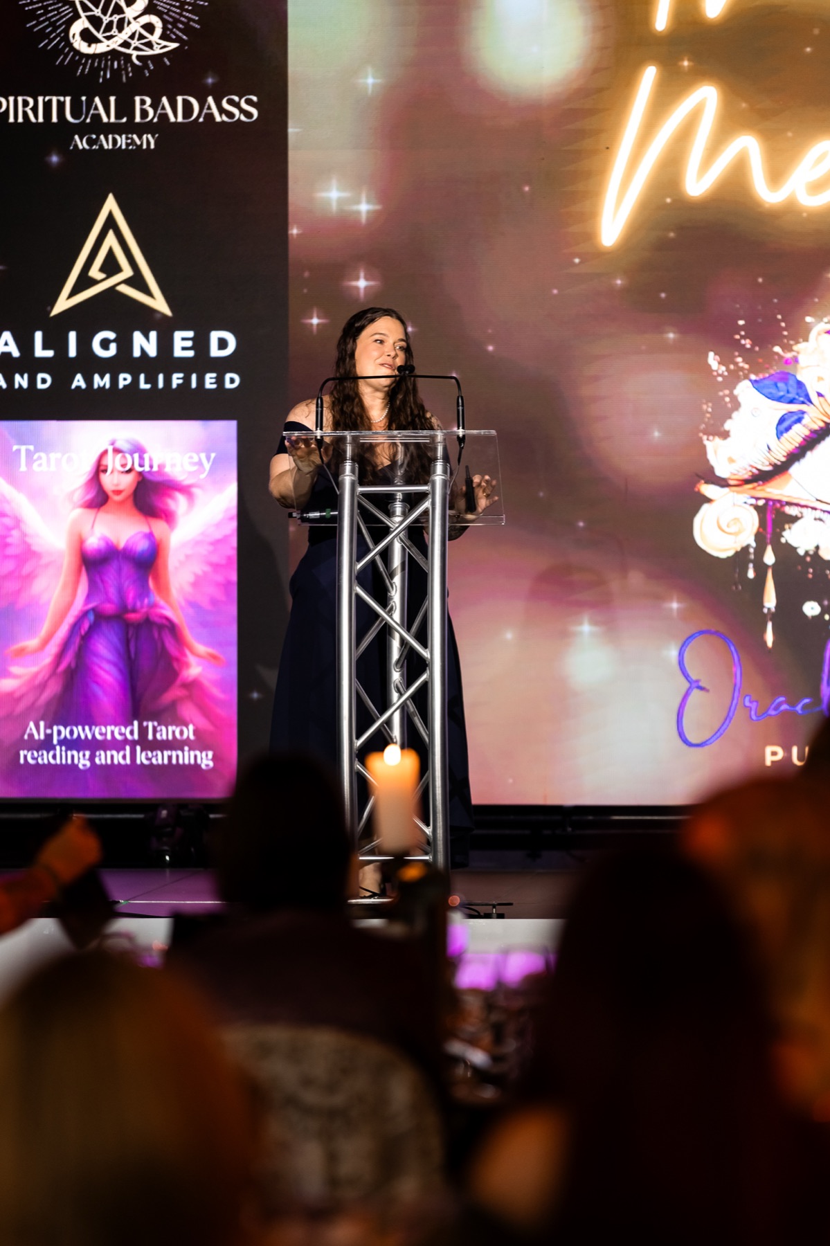 On stage at the Spiritual Leaders Awards 2025