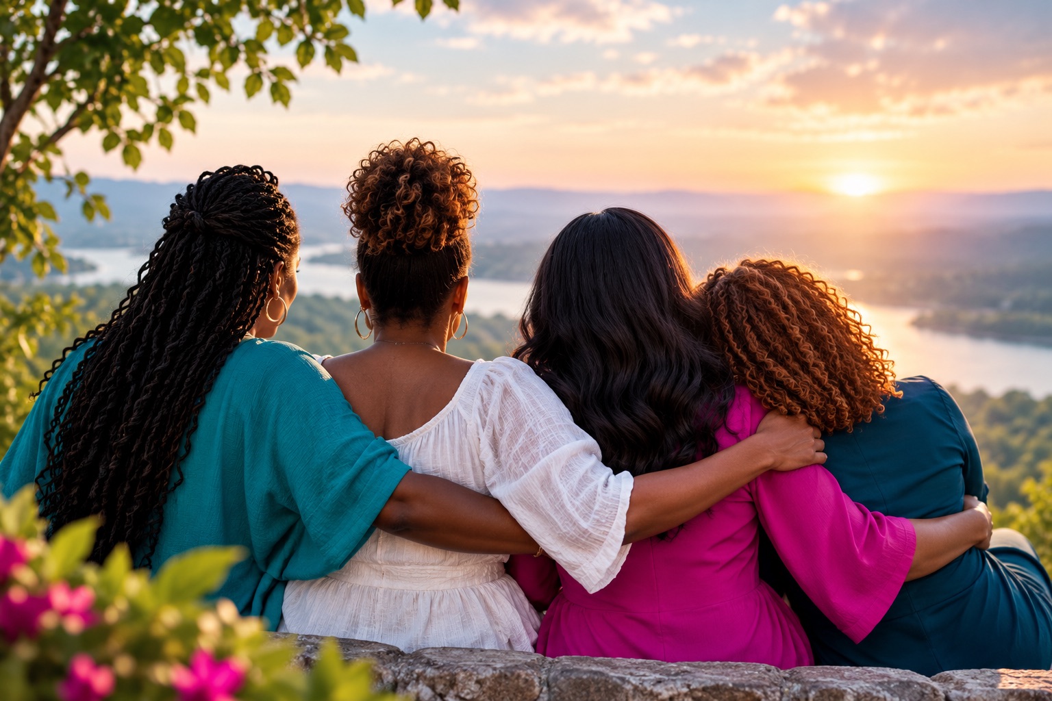 Women supporting one another