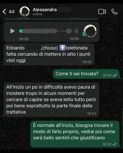Prima chiusura con il metodo