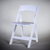 Rent White Resin Folding Chair