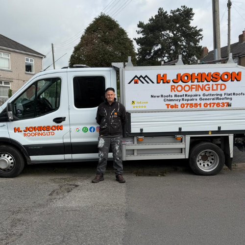 Hugh Johnson, owner of H Johnson Roofer Ltd