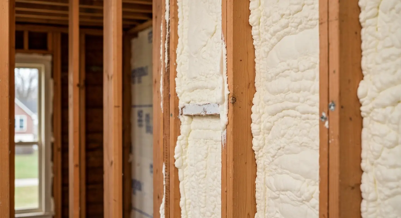 Spray foam installation in Benton Harbor home