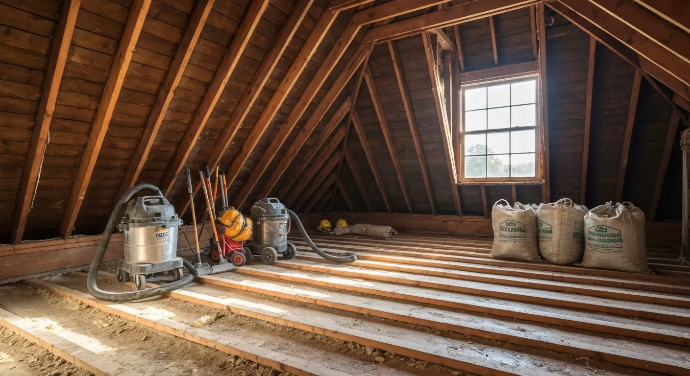 Insulation removal and cleanup