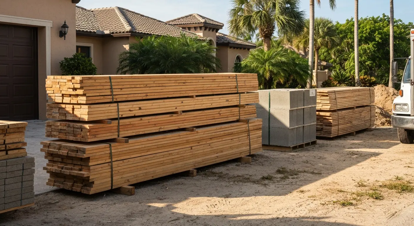 Building materials delivery Naples