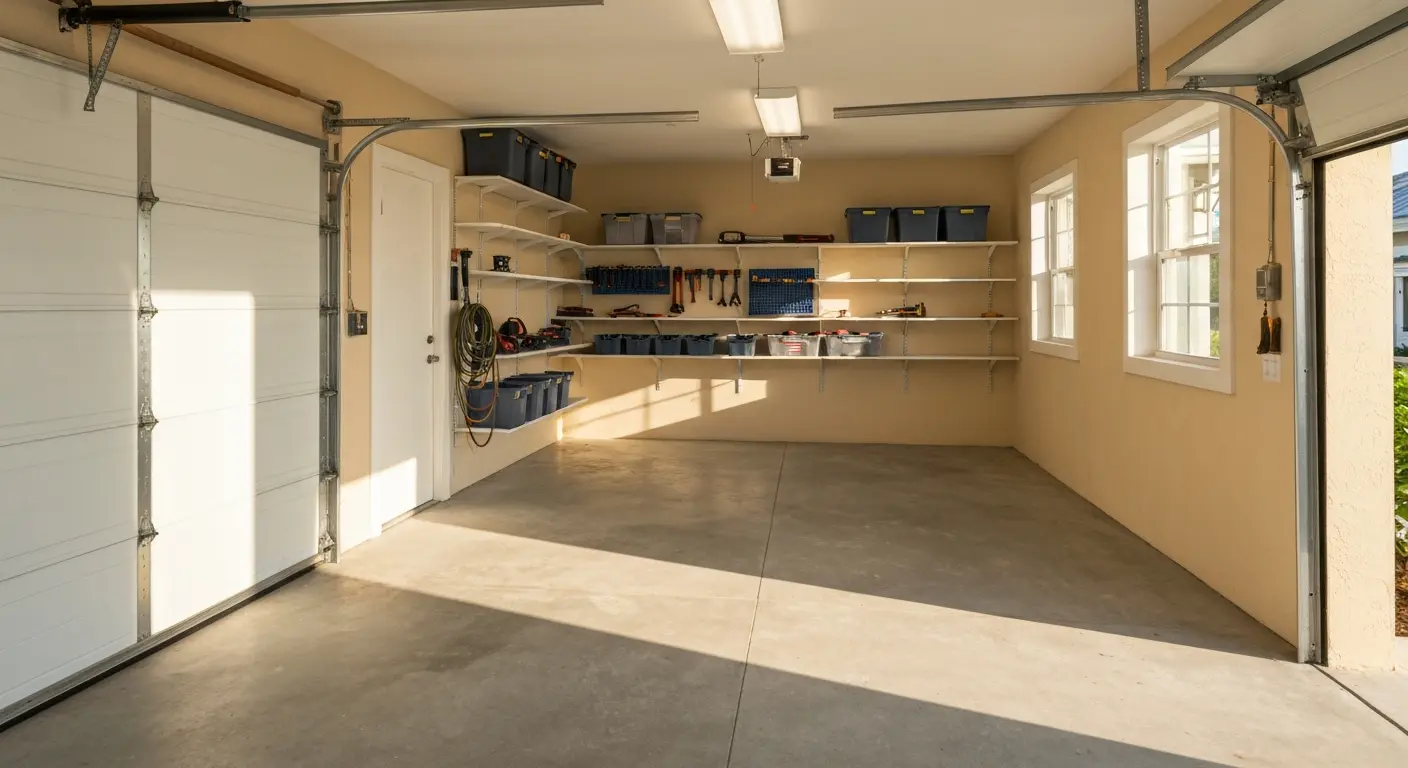 Garage cleanout in Naples home