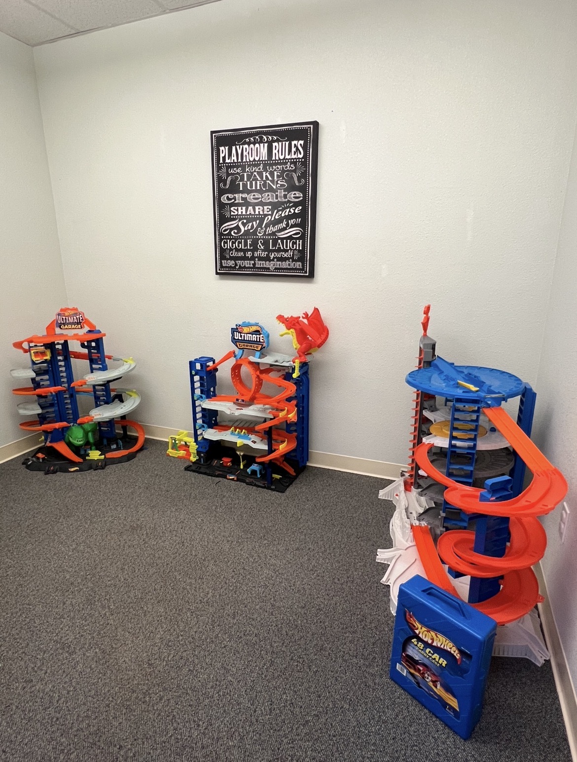 Hot Wheels play room at SCLC