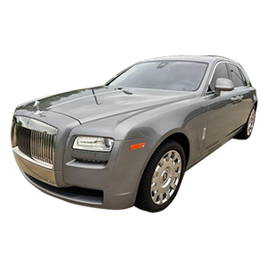 Silver Rolls-Royce luxury sedan representing LH3 premium chauffeur vehicles in Ohio"