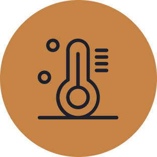 Climate control icon representing personalized comfort in LH3 SUV travel"