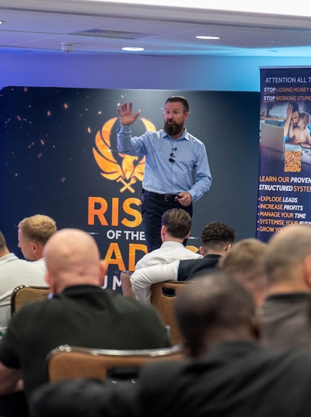 Craig Wilkinson on stage