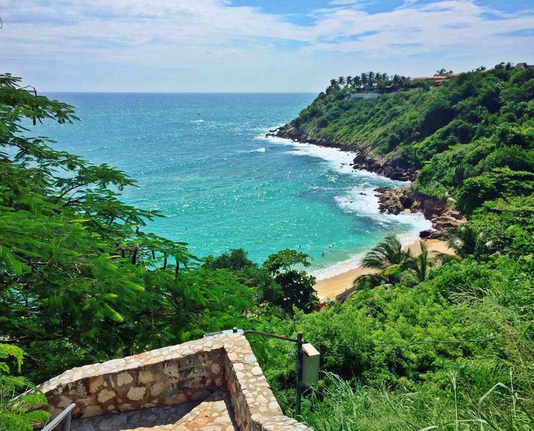Hermosa playa de Puerto Escondido